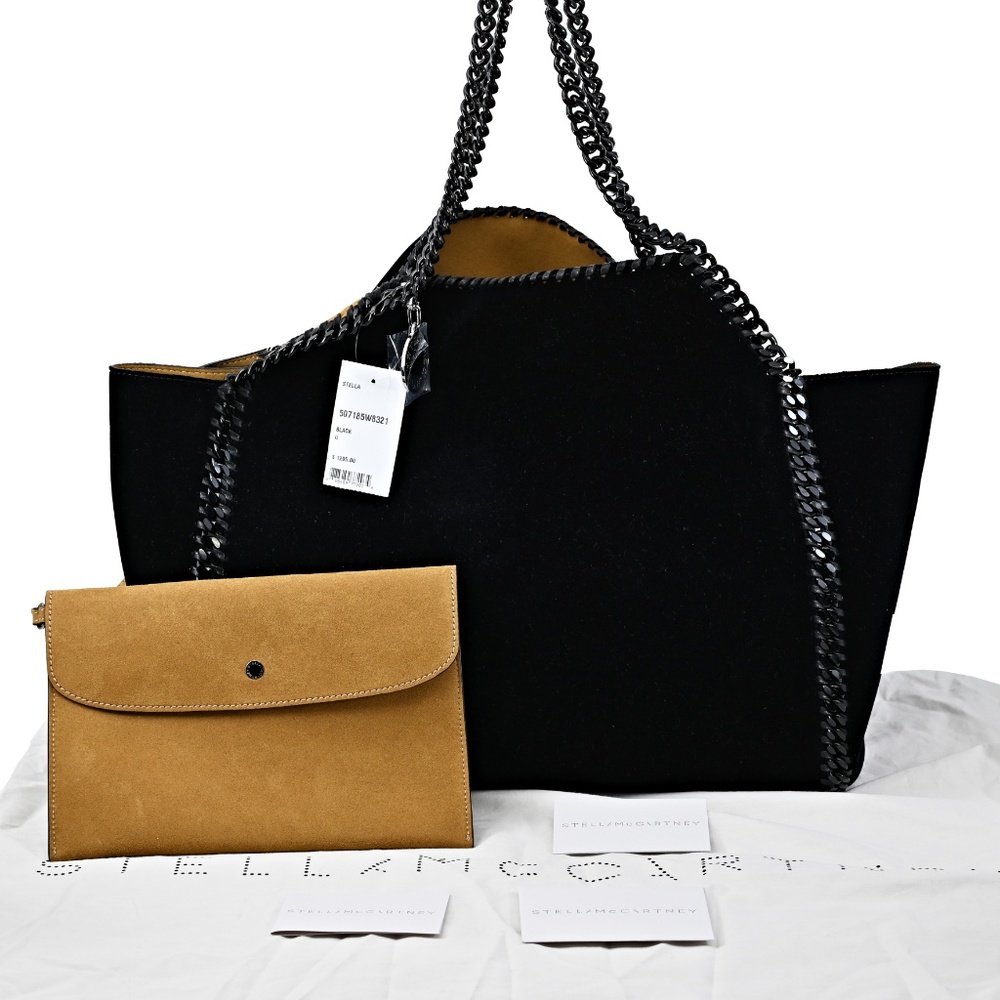 New Stella McCartney Large Reversible Velvet Tote - Picture 5 of 8